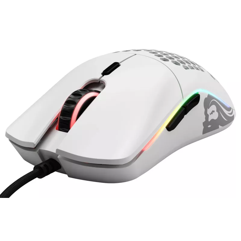 Glorious Gaming Glorious Model O- Hiir Regular (Valge), Paremakäeline, Optiline, USB Type-A, 3200 DPI, Valge