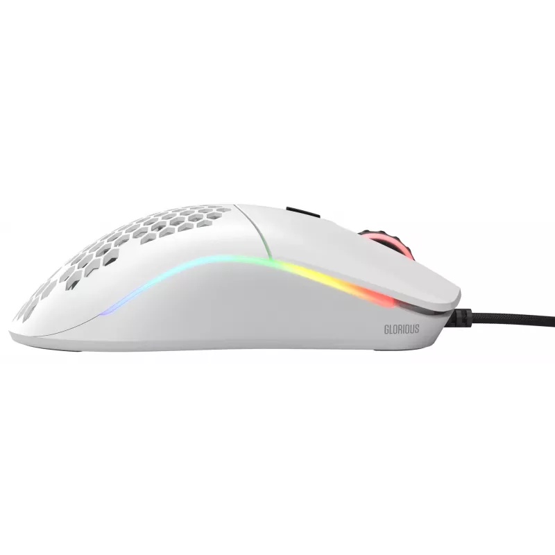 Glorious Gaming Glorious Model O- Hiir Regular (Valge), Paremakäeline, Optiline, USB Type-A, 3200 DPI, Valge
