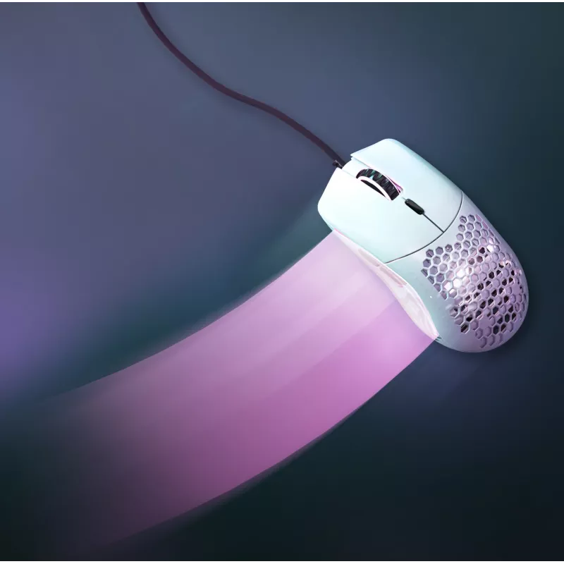 Glorious Gaming Glorious Model O- Hiir Regular (Valge), Paremakäeline, Optiline, USB Type-A, 3200 DPI, Valge