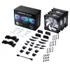 Korpuse ventilaator PHANTEKS PH-F140D30 140 mm, 2-käiguline, 250–1800 RPM, 71,93 CFM, topelt kuullaagrid, 12 V, must (3 tk)