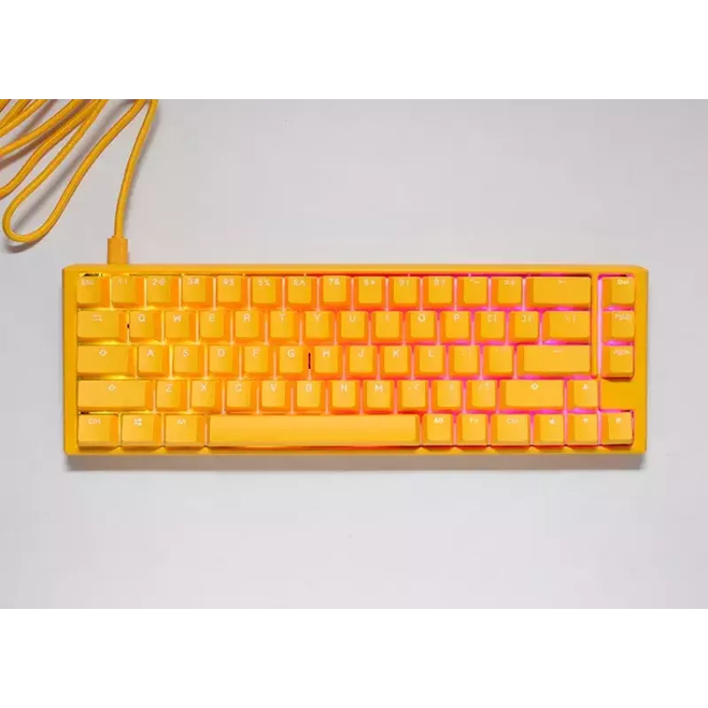 Ducky One 3 kollane SF klaviatuur mängimiseks USB QWERTY mehaaniline RGB