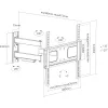 InLine seinakinnitus ekraanile 81-140cm 32-55 tolli max 50kg