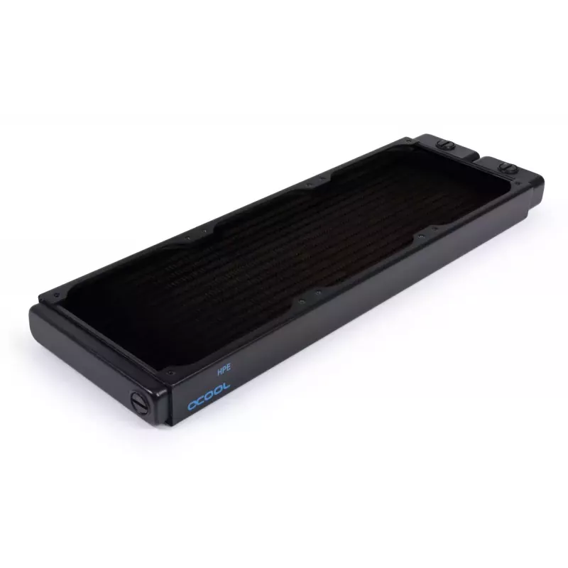 Radiaator Alphacool 14377 messing vasest terasest must 124 mm laius