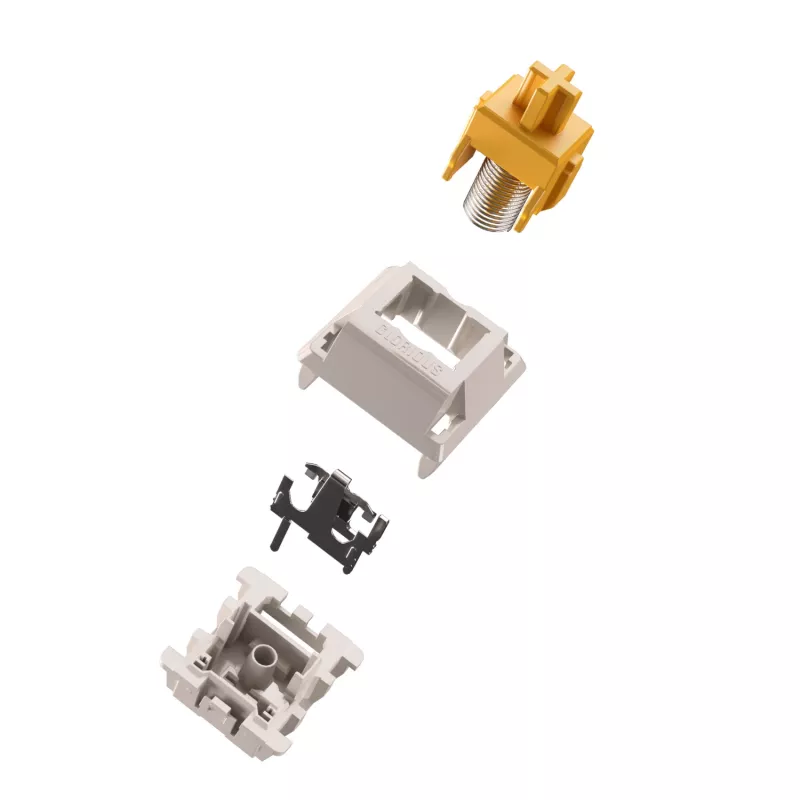 Mechanical klaviatuur Switches GLORIOUS Glorious Panda Tactile – 36 tk, polükarbonaat, poolläbipaistev kollane