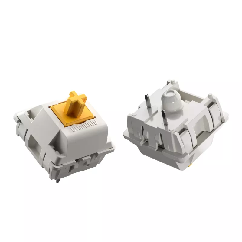 Mechanical klaviatuur Switches GLORIOUS Glorious Panda Tactile – 36 tk, polükarbonaat, poolläbipaistev kollane