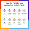 Mechanical klaviatuur Switches GLORIOUS Glorious Panda Tactile – 36 tk, polükarbonaat, poolläbipaistev kollane