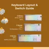 Mechanical klaviatuur Switches GLORIOUS Glorious Panda Tactile – 36 tk, polükarbonaat, poolläbipaistev kollane