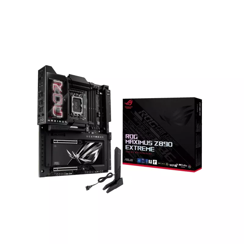 Emaplaat ASUS ROG MAXIMUS Z890 EXTREME — Intel Z890, LGA 1851, Extended ATX, DDR5, 4 DIMM, Wi‑Fi 7, 10Gb Ethernet