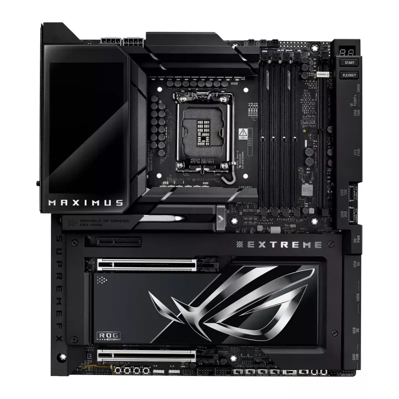 Emaplaat ASUS ROG MAXIMUS Z890 EXTREME — Intel Z890, LGA 1851, Extended ATX, DDR5, 4 DIMM, Wi‑Fi 7, 10Gb Ethernet