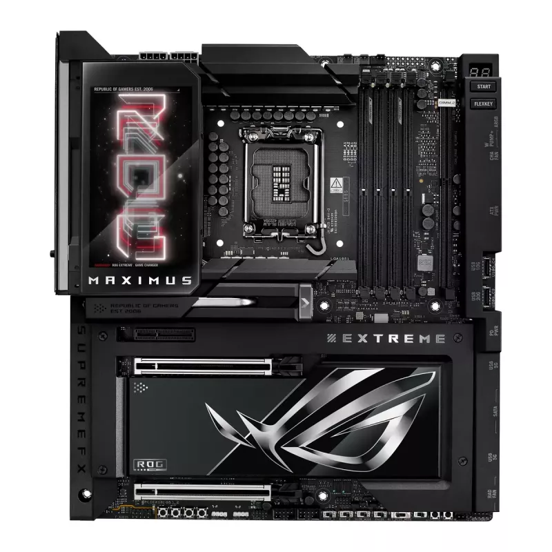 Emaplaat ASUS ROG MAXIMUS Z890 EXTREME — Intel Z890, LGA 1851, Extended ATX, DDR5, 4 DIMM, Wi‑Fi 7, 10Gb Ethernet