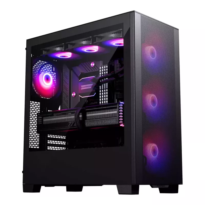 PC korpus PHANTEKS XT Pro Ultra Midi Tower Must — ATX/EATX, karastatud klaas, 2x3,5 tolli + 5x2,5 tolli, USB-C