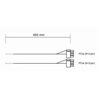 Toitekaabel be quiet! CP-6620 0,6 m