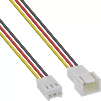 InLine ventilaatori kaabli pikendus 3pin Molex isane/emane, pikkus 0,30 m