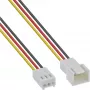 InLine ventilaatori kaabli pikendus 3pin Molex isane/emane, pikkus 0,30 m