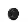 Pistik EKWB EK-Quantum Torque Plug — messing, must/hõbedane, Ø 23 mm, kõrgus 5,5 mm