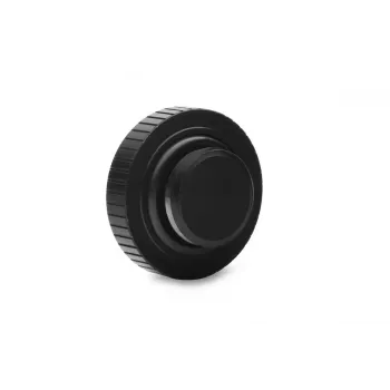Pistik EKWB EK-Quantum Torque Plug — messing, must/hõbedane, Ø 23 mm, kõrgus 5,5 mm
