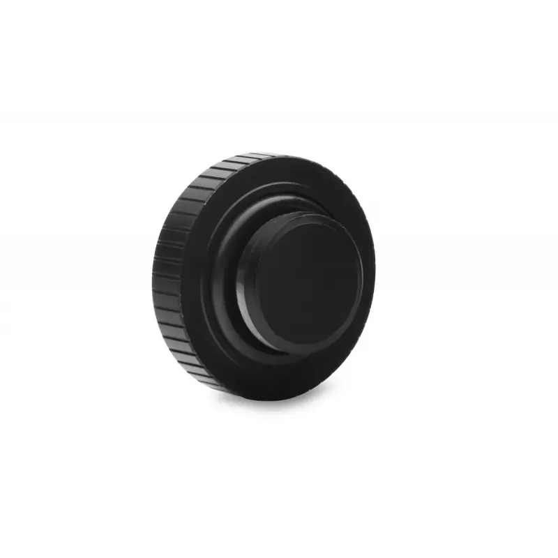 Pistik EKWB EK-Quantum Torque Plug — messing, must/hõbedane, Ø 23 mm, kõrgus 5,5 mm