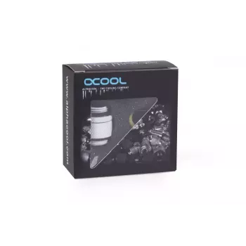 Voolikupistik Alphacool 17489 messing valge 22mm sügavus 1,8cm läbimõõt