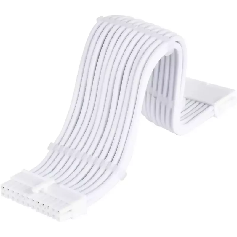 Toiteallika pikenduskaabel SILVERSTONE 24-kontaktiline ATX SST-PP07E-MBW-V2 30 cm Valge