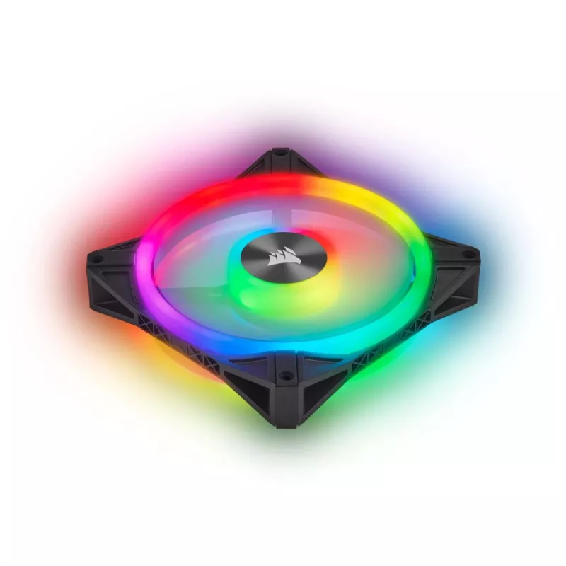 CORSAIR Icue Ql140 RGB 140mm Pwm Dual Fan Kit With Lighting Node Core