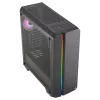 Aerocool GENESISV2BK PC ATX korpus, esipaneel LED ARGB ventilaator ARGB 12 cm, must