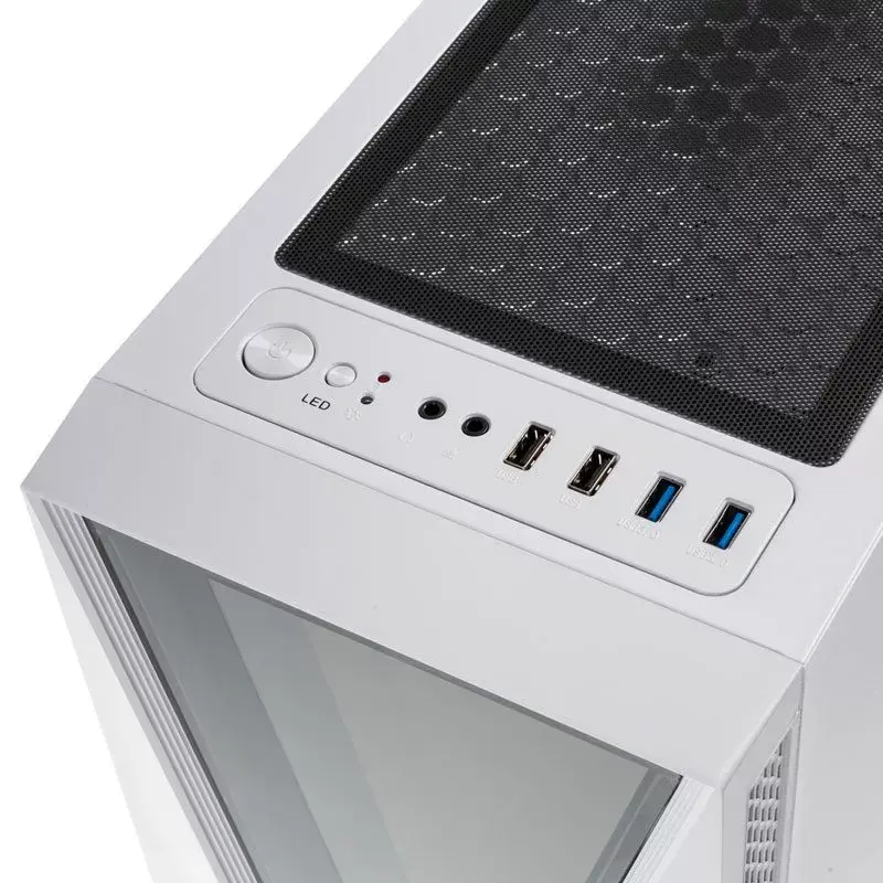 Arvutikorpus Kolink VOID Valge Midi Tower Must, Valge