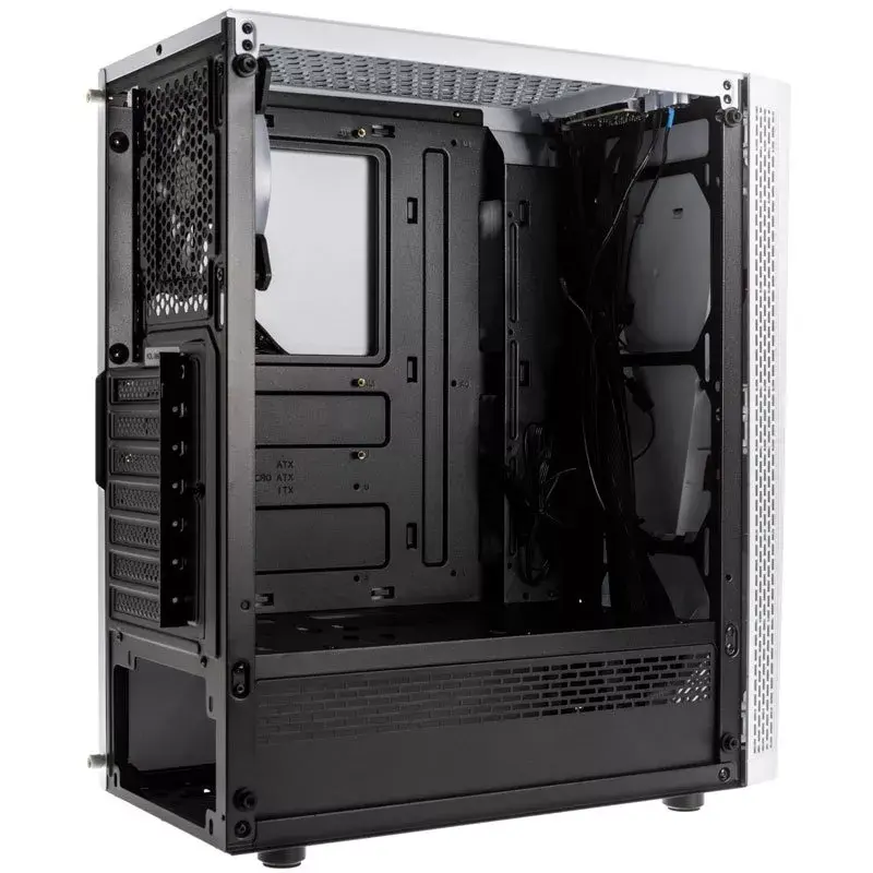 Arvutikorpus Kolink VOID Valge Midi Tower Must, Valge