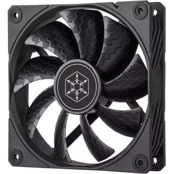 Korpuse ventilaator SILVERSTONE SST-SF120B 120mm must — 120 mm jahutusventilaator arvutikorpusele