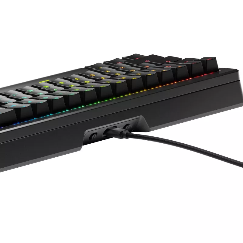 Mehaaniline klaviatuur GLORIOUS GMMK 3 PRO 65% eelmonteeritud juhtmega USB, QWERTY, RGB, must