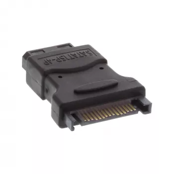 InLine SATA toiteadapter, 1 Molex 4-kontaktiline isane / 15-kontaktiline SATA emane