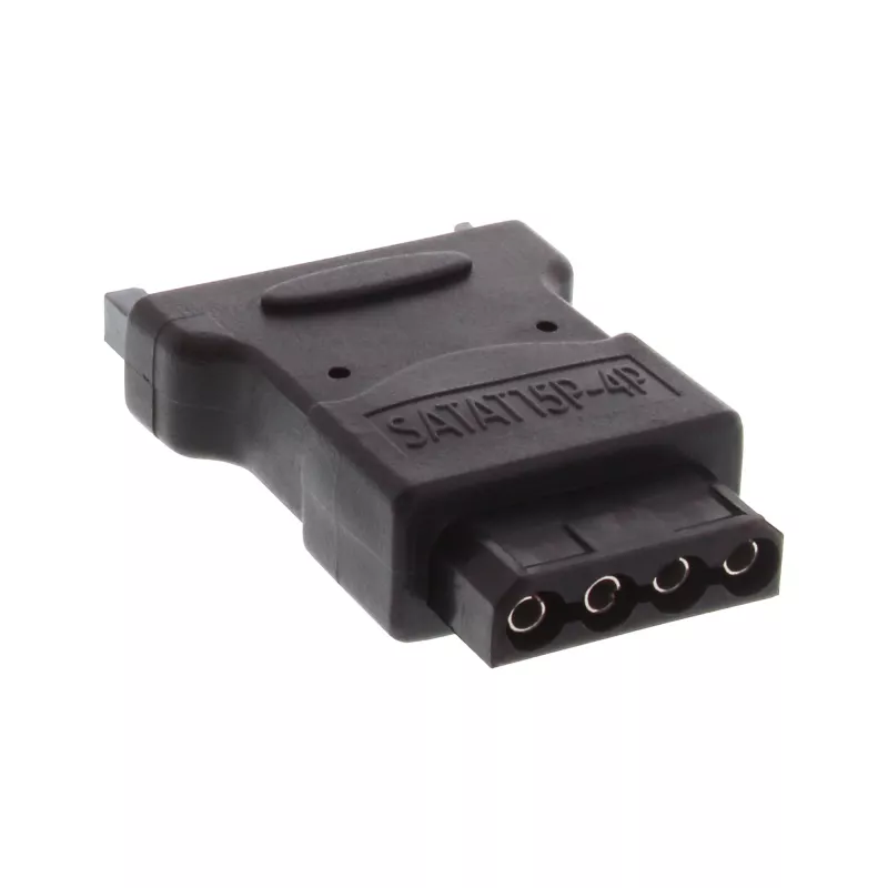 InLine SATA toiteadapter, 1 Molex 4-kontaktiline isane / 15-kontaktiline SATA emane