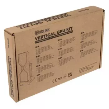 Vertikaalse GPU kinnituskomplekt Kolink KL-VERTKIT — ühildub Midi Torniga, teras ja TPE, 0,23 m kaabel