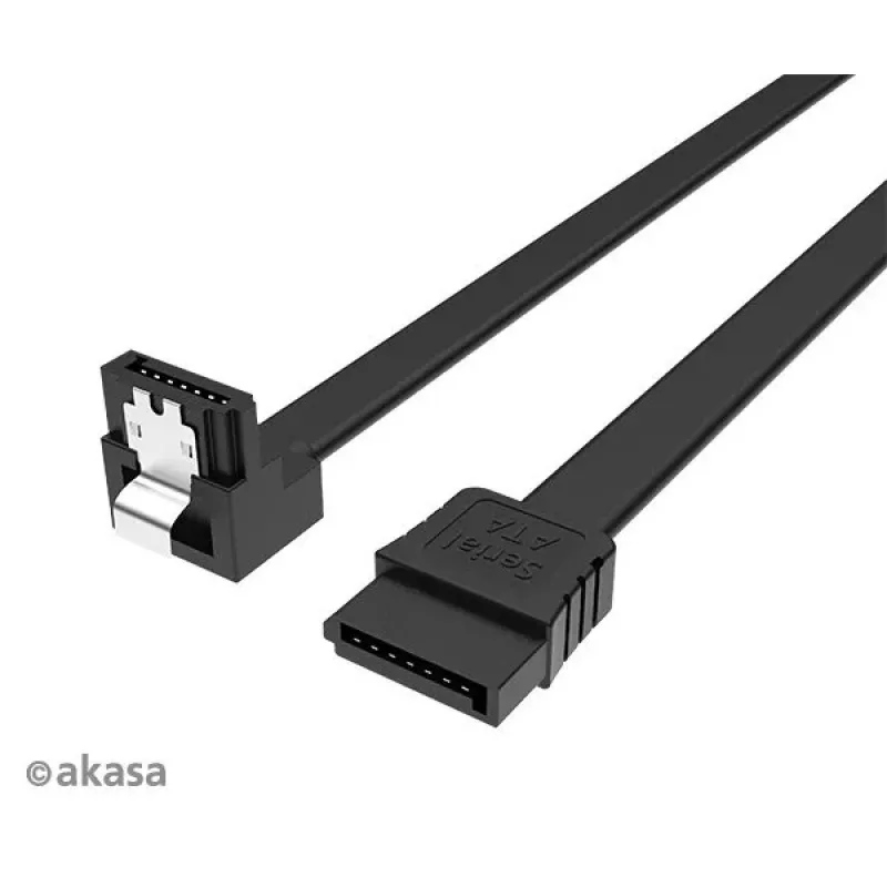 Sisemine SATA andmekaabel Akasa Proslim 90° pistik, 100 cm