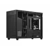 PC korpus ASUS Prime AP201 MicroATX Mini Torn Must — toetab microATX, max GPU 338 mm, CPU jahuti kõrgus 170 mm, 3x 3,5-tollist pesa, USB-A 2x, USB-C 1x