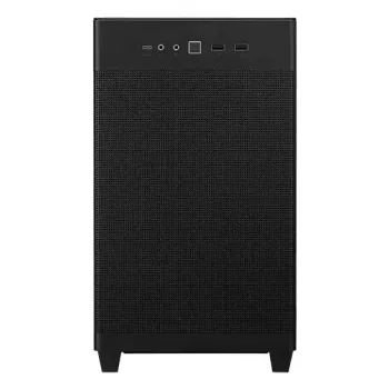 PC korpus ASUS Prime AP201 MicroATX Mini Torn Must — toetab microATX, max GPU 338 mm, CPU jahuti kõrgus 170 mm, 3x 3,5-tollist pesa, USB-A 2x, USB-C 1x