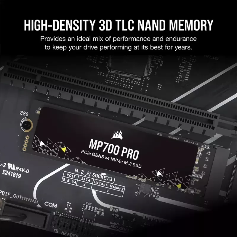 SSD-ketas 2TB CORSAIR M.2 PCI-E NVMe Gen5 MP700 PRO jaemüük