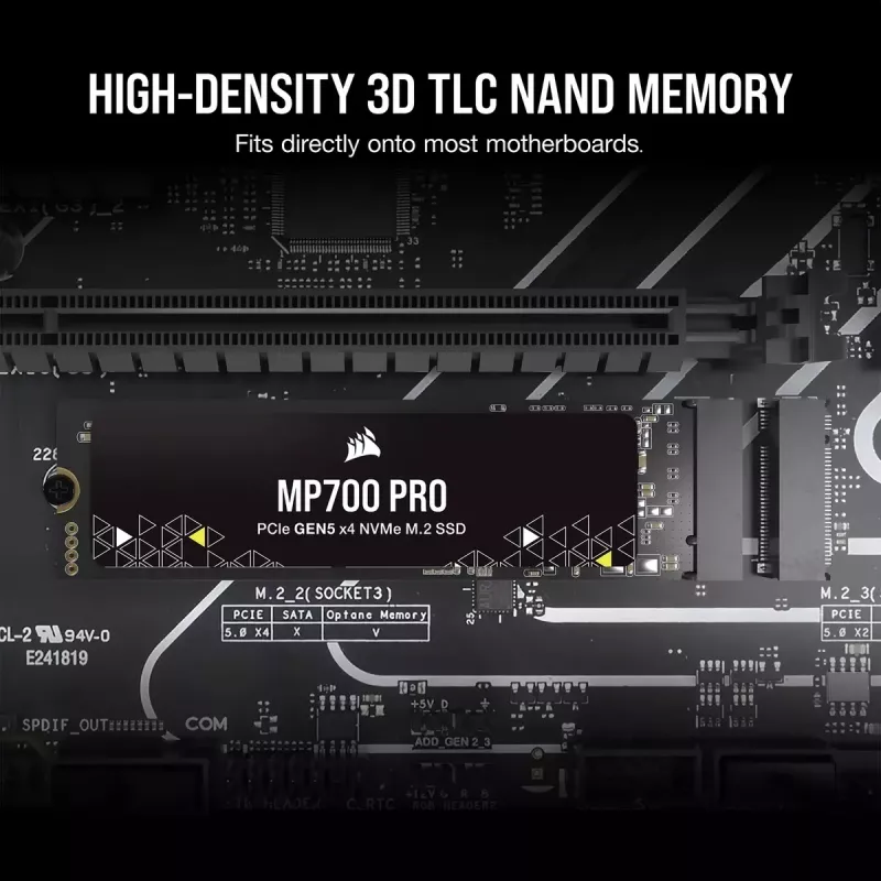 SSD-ketas 2TB CORSAIR M.2 PCI-E NVMe Gen5 MP700 PRO jaemüük