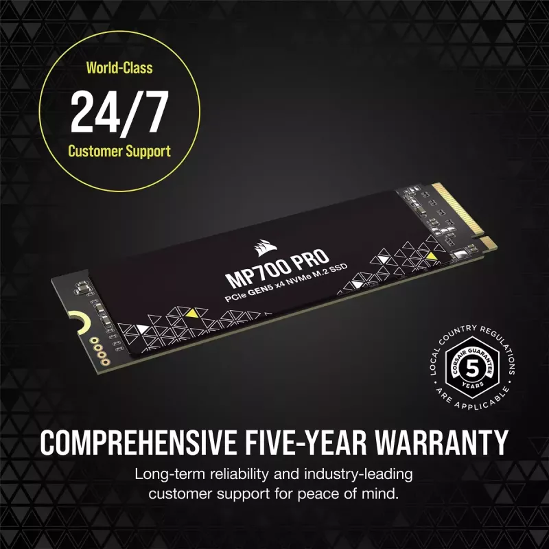 SSD-ketas 2TB CORSAIR M.2 PCI-E NVMe Gen5 MP700 PRO jaemüük