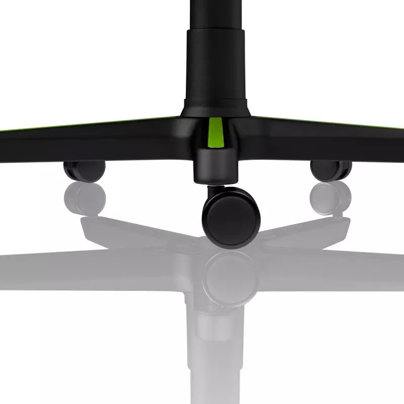 Mängutool Nitro Concepts S300 — riidest iste, reguleeritav kõrgus 128–140 cm, seljatoe laius 56 cm, must/roheline