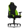 Mängutool Nitro Concepts S300 — riidest iste, reguleeritav kõrgus 128–140 cm, seljatoe laius 56 cm, must/roheline