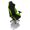 Mängutool Nitro Concepts S300 — riidest iste, reguleeritav kõrgus 128–140 cm, seljatoe laius 56 cm, must/roheline