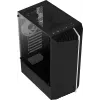 Arvutikorpus AEROCOOL Bionic Midi Tower — ATX, karastatud klaas, 3.5“x2 / 2.5”x4 pesa, kuni 297 mm GPU, 158 mm CPU jahuti, sinine LED