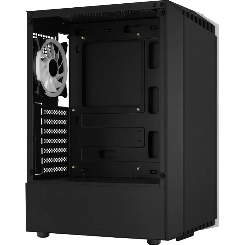 Arvutikorpus AEROCOOL Bionic Midi Tower — ATX, karastatud klaas, 3.5“x2 / 2.5”x4 pesa, kuni 297 mm GPU, 158 mm CPU jahuti, sinine LED