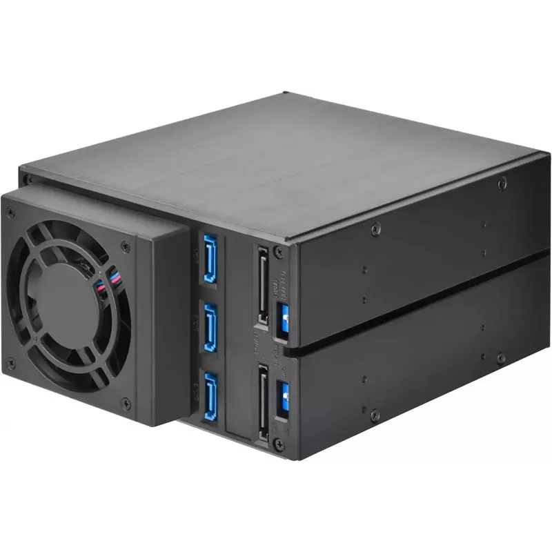 SILVERSTONE eemaldatav raam SST-FS303-12G Must — eemaldatav draivipesaraam 3,5-tollistele või 2,5-tollistele draividele