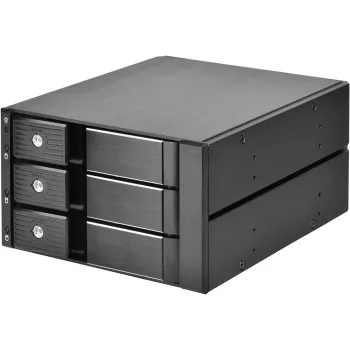 SILVERSTONE eemaldatav raam SST-FS303-12G Must — eemaldatav draivipesaraam 3,5-tollistele või 2,5-tollistele draividele