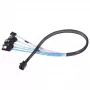 Kaabel Silverstone CPS05 0,5 m Mini-SAS SFF-8643 SATA 7-kontaktilisele