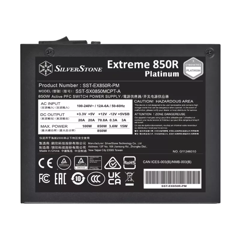 Toiteplokk Silverstone SST-EX850R-PM 850 W
