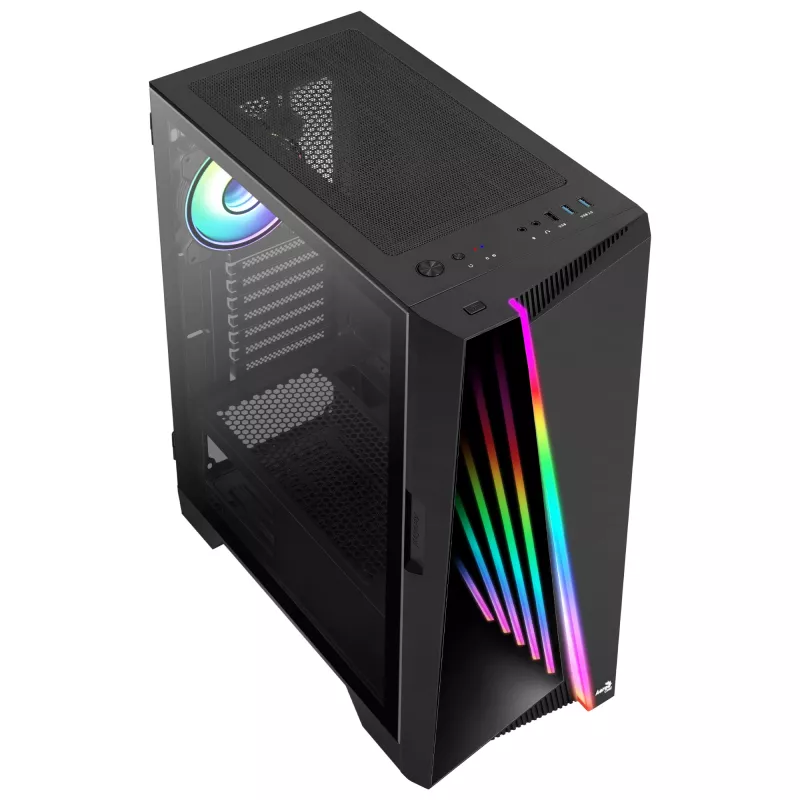 Aerocool MIRAGEBK arvutikorpus ARGB ventilaator 12 cm