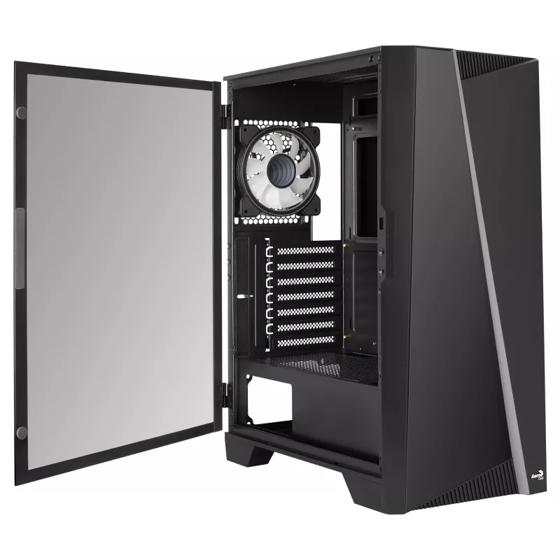 Aerocool MIRAGEBK arvutikorpus ARGB ventilaator 12 cm