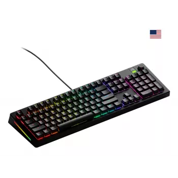 Mehaaniline täissuuruses (100%) juhtmega klaviatuur GLORIOUS GMMK 3 — USB, QWERTY, RGB, must (USA paigutus)